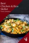 How to cook chicken with rice in a cast-iron skillet in 20 minutes