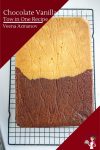 A half chocolate half vanilla sheet cake.