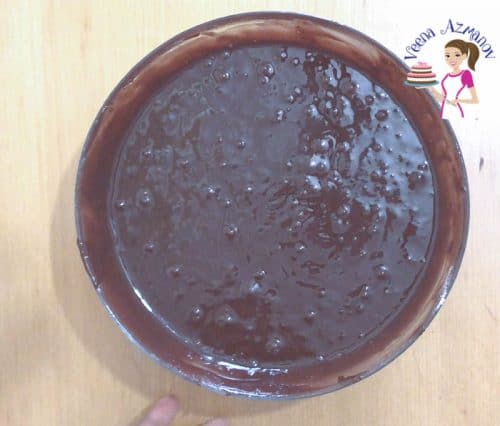 Progress pictures - Eggless Chocolate Bundt - Batter ready for pan.