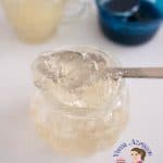 A glass of piping gel.