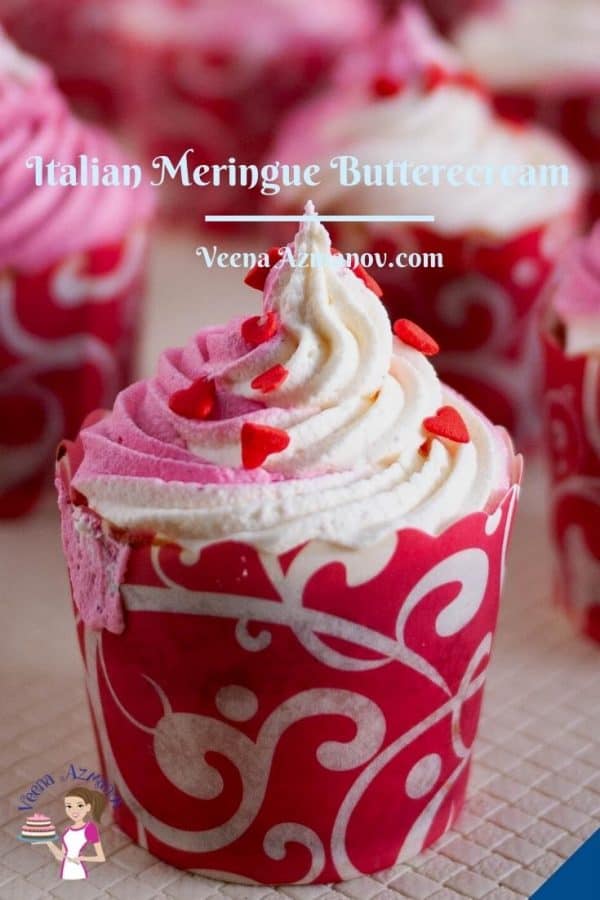 Pinterest image for Italian buttercream.