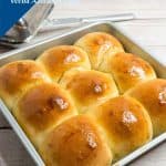 Pinterest image for dinner rolls.