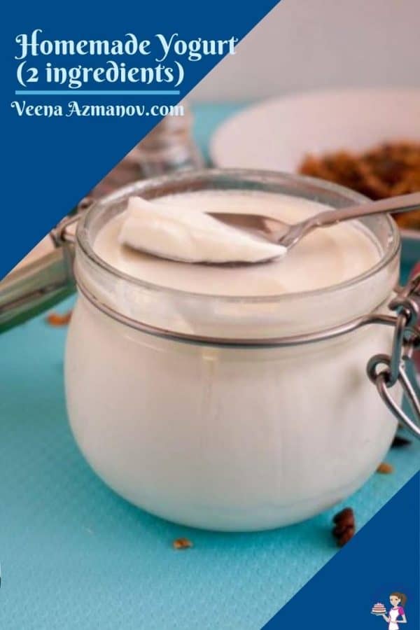 An image of yogurt for pinterest