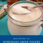 Pinterest image for Greek yogurt.