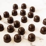 Chocolate bonbons on the table