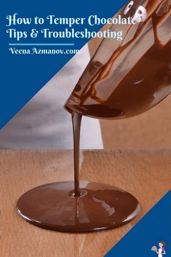 Pinterest image for tempering chocolate