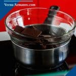 Tempering chocolate on the double boiler
