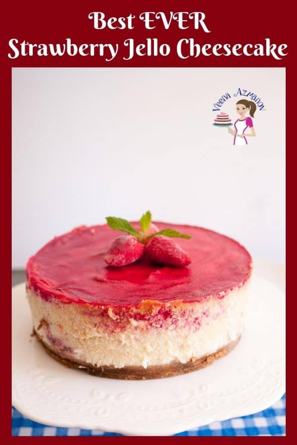 Strawberry cheesecake is an all time classic that everybody loves. Try this jello topping for variation because it's is so easy to make and so delicious to eat