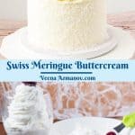 Pinterest image for Swiss Meringue Frosting.