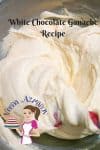 An image optimized for social media sharing for this cake decorators white chocolate ganache to be used under fondant cakes.