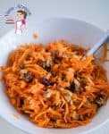 A great way to eat carrots is to make a delicious salad. Not just because salad is healthy or carrots are nutritious but they are tasty too! Throw in a few raisins, cranberries and pecans and what you have is a delicious Quick Carrot Salad with raisins, cranberries and Nuts.