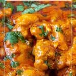 Pinterest image for tikka masala with chicken.