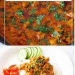 Pinterest image for tikka masala with chicken.