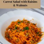 Pinterest Image for Fresh Carrot Salad.