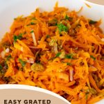 Pinterest Image for Fresh Carrot Salad.