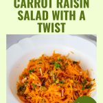 Pinterest Image for Fresh Carrot Salad.