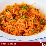 Pinterest Image for Fresh Carrot Salad.