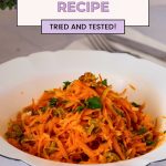 Pinterest Image for Fresh Carrot Salad.