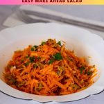 Pinterest Image for Fresh Carrot Salad.