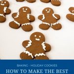 Pinterest image for gingerbread cookies.