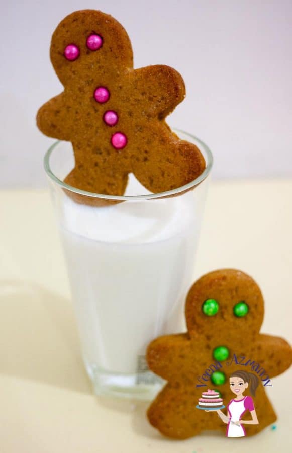 These traditional gingerbread cookies are the best treats and activity for kids especially during play dates. Watch my son in the video below. They taste absolutely delicious on their own with the warm mix of spices like ginger, cinnamon and have a beautiful color from the molasses. They make perfect goody bags for Christmas, Halloween or Easter too..!!