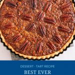 Pinterest image pecan pie tart.