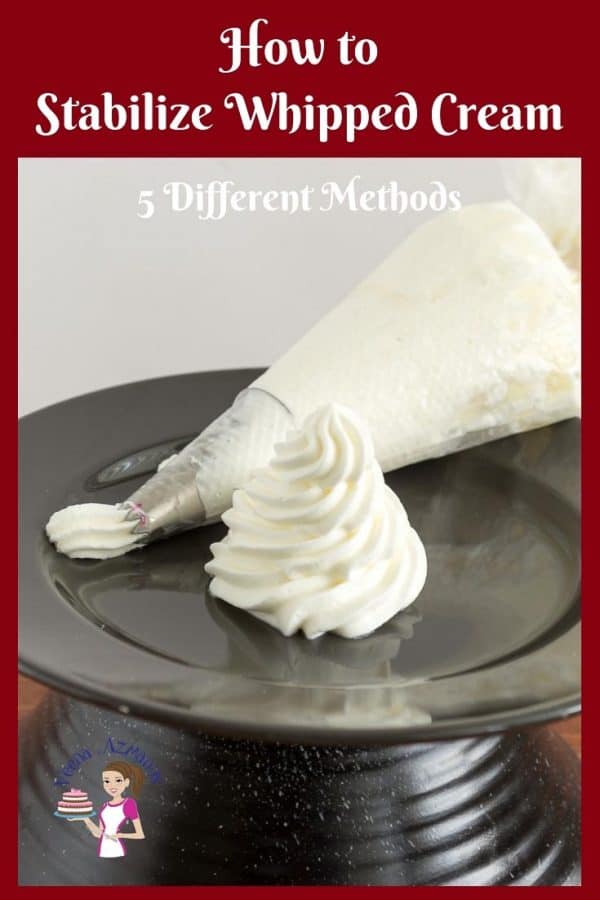 Stabilizing Whipped Cream - 5 different methods