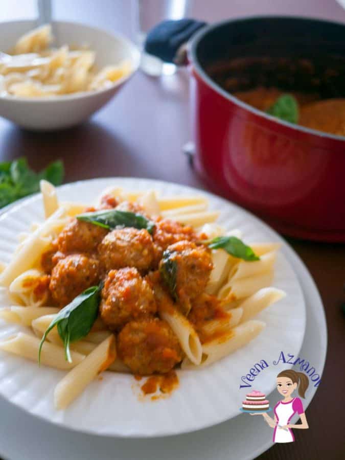 What could be more comforting than Turkey meatball pasta low in fat but packed with flavor cooked in a tomato sauce made with fresh wholesome seasonal tomatoes. What could be more comforting than Turkey meatball pasta low in fat but packed with flavor cooked in a tomato sauce made with fresh wholesome seasonal tomatoes.