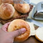 Pinterest image for hamburger buns.