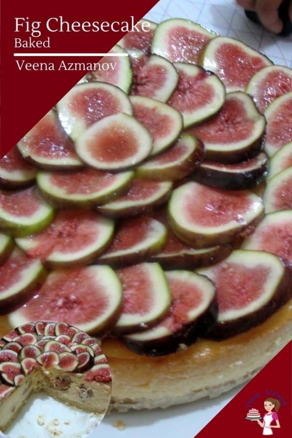 How to make a baked fig cheesecake at home