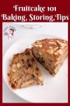 Fruitcake 101 has every thing you need to know about baking and storing Fruitcakes.