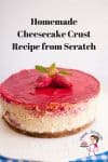 The good cheesecake crust is the best pat of a decadent cheesecake. This simple, easy and effortless shortcrust based homemade cheesecake crust recipe will be the best base you can make for your next cheesecake.