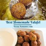 Pinterest image for falafel.