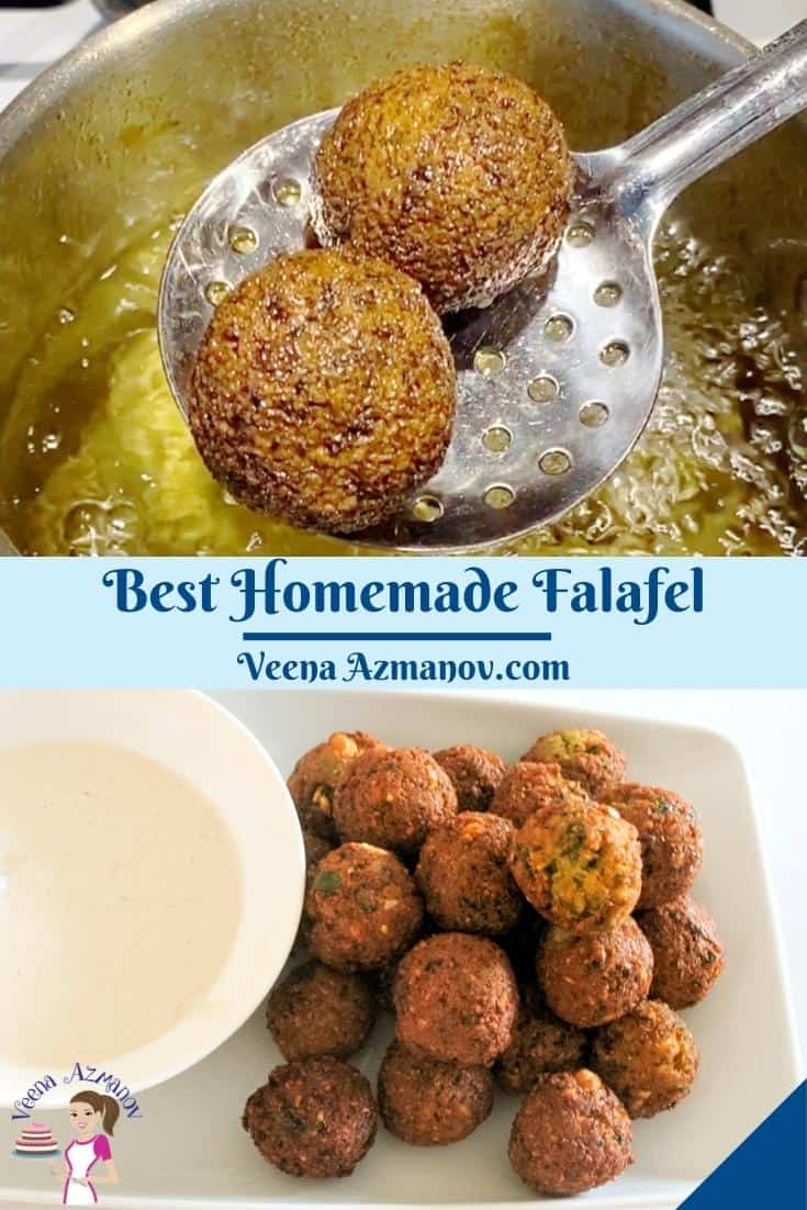 Pinterest image for falafel.