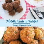 Pinterest image deep fried falafel.