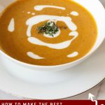 Pinterest image for Roast Butternut Squash Soup.