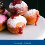Pinterest image for sufganiyot.