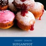 Pinterest image for sufganiyot.