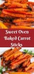 The oven baked carrot sticks are an easy way to eat heart healthy veggies more often. Baking veggies makes them sweeter and more delicious. The simple, easy and effortless recipe will have you and the family eating carrots often because they take less than 30 minutes to make.