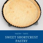 Pinterest image for crust for tarts.