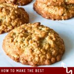 Pinterest image for Cookies with Rolled Oats.
