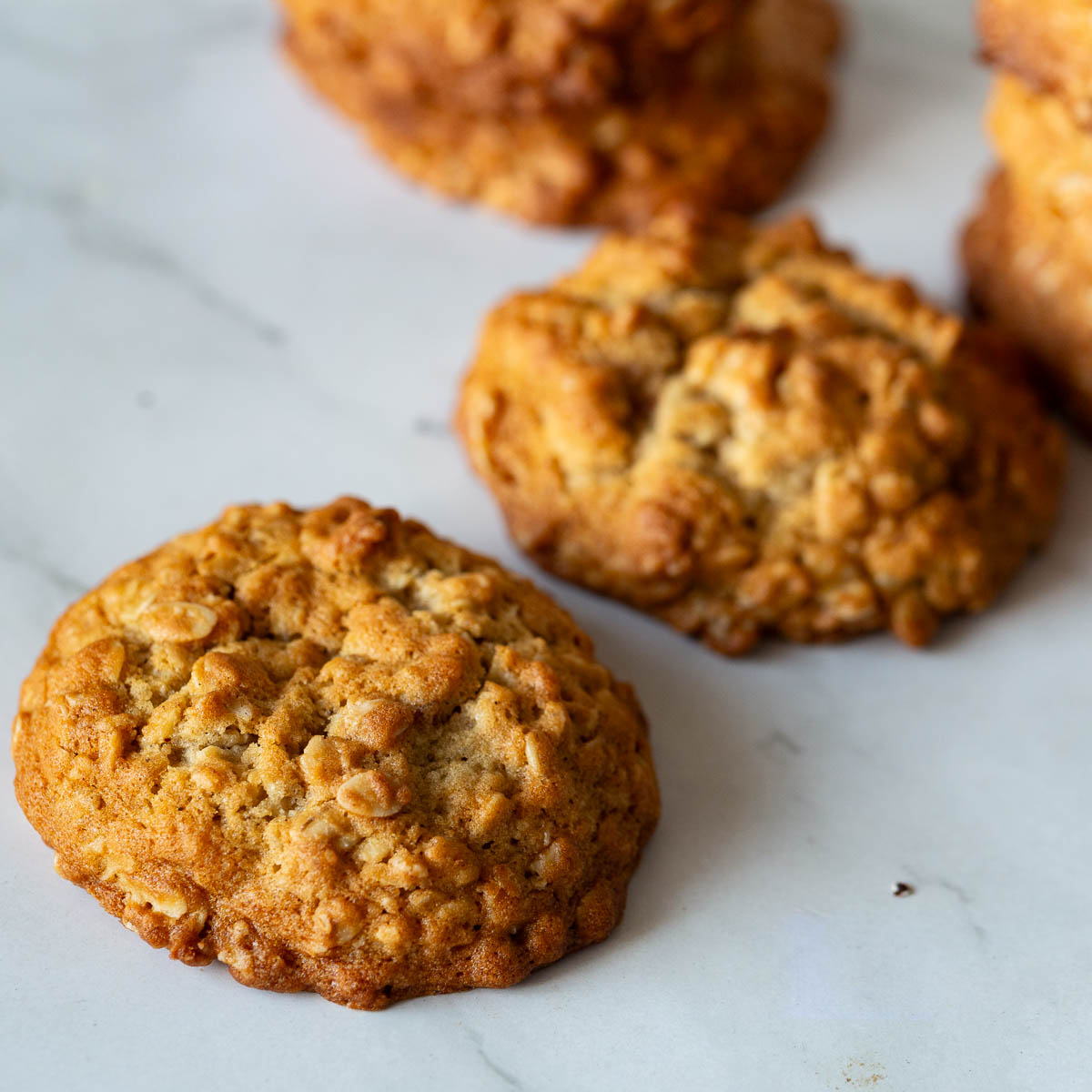 Cookies with Oatmeal on the table.