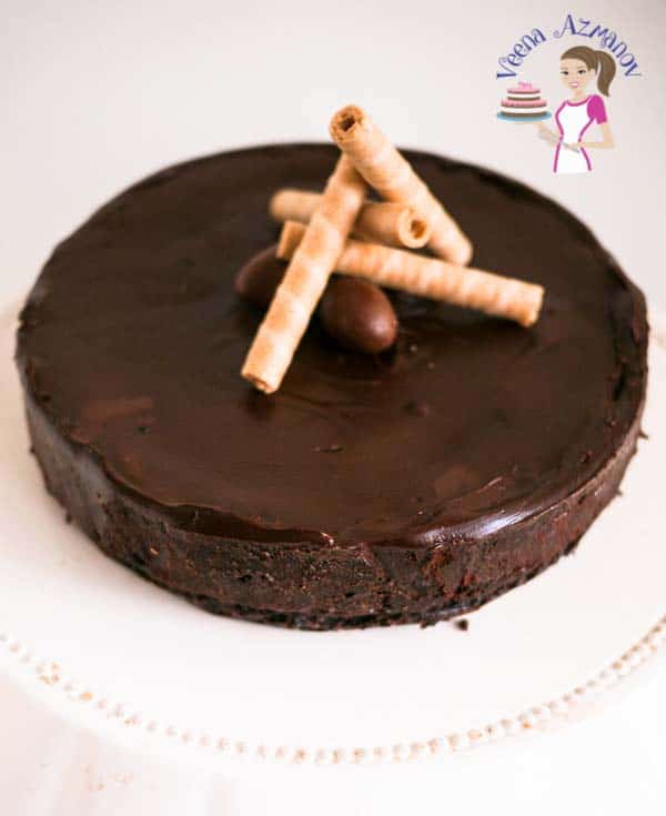 Perfect Flourless Chocolate Cake aka Gluten Free Chocolate Cake - Veena Azmanov