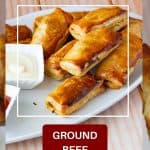 Pinterest image for Meat Patties with Ground Beef.