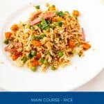 Pinterest image for Rice Asian Fried.