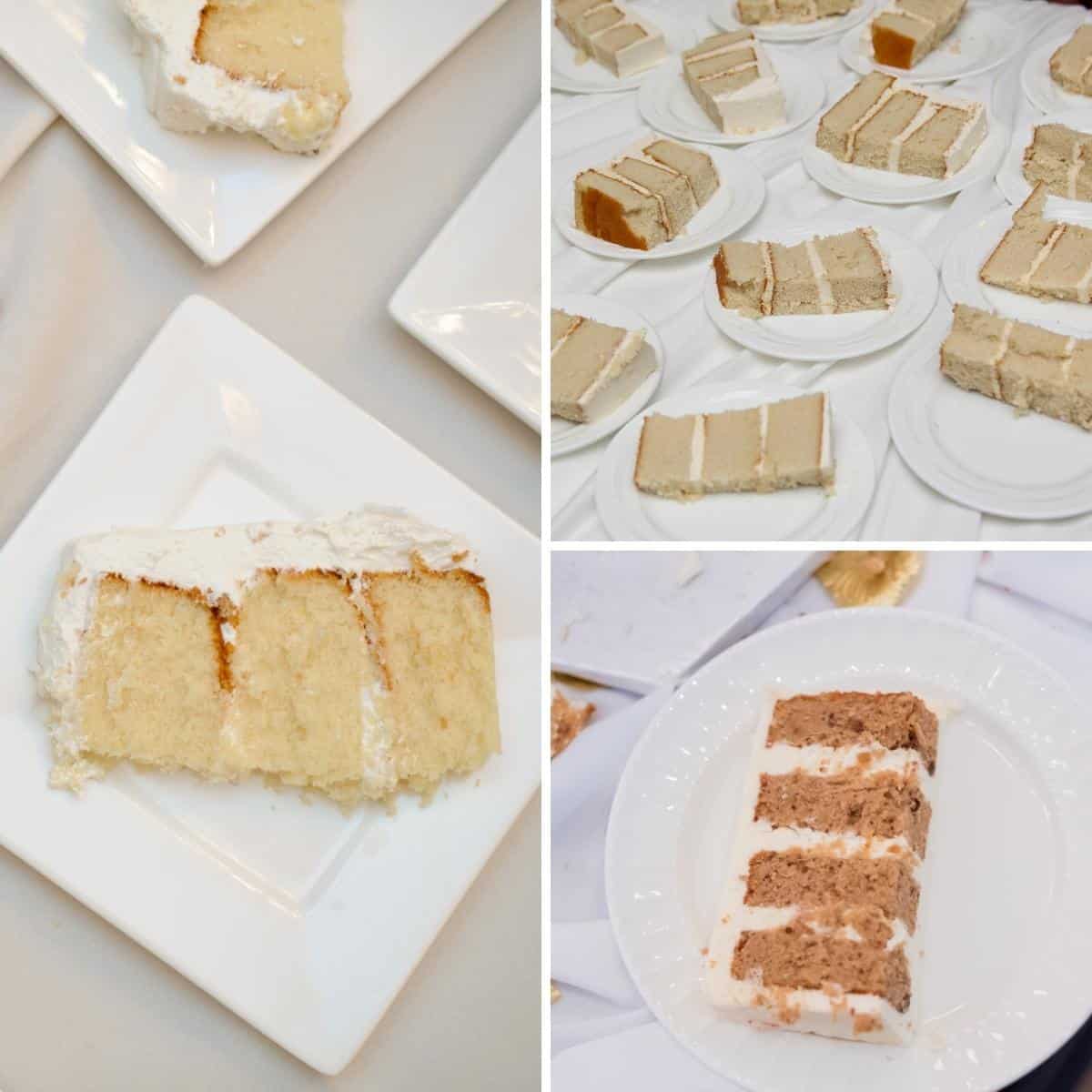 Easy wedding cake slices