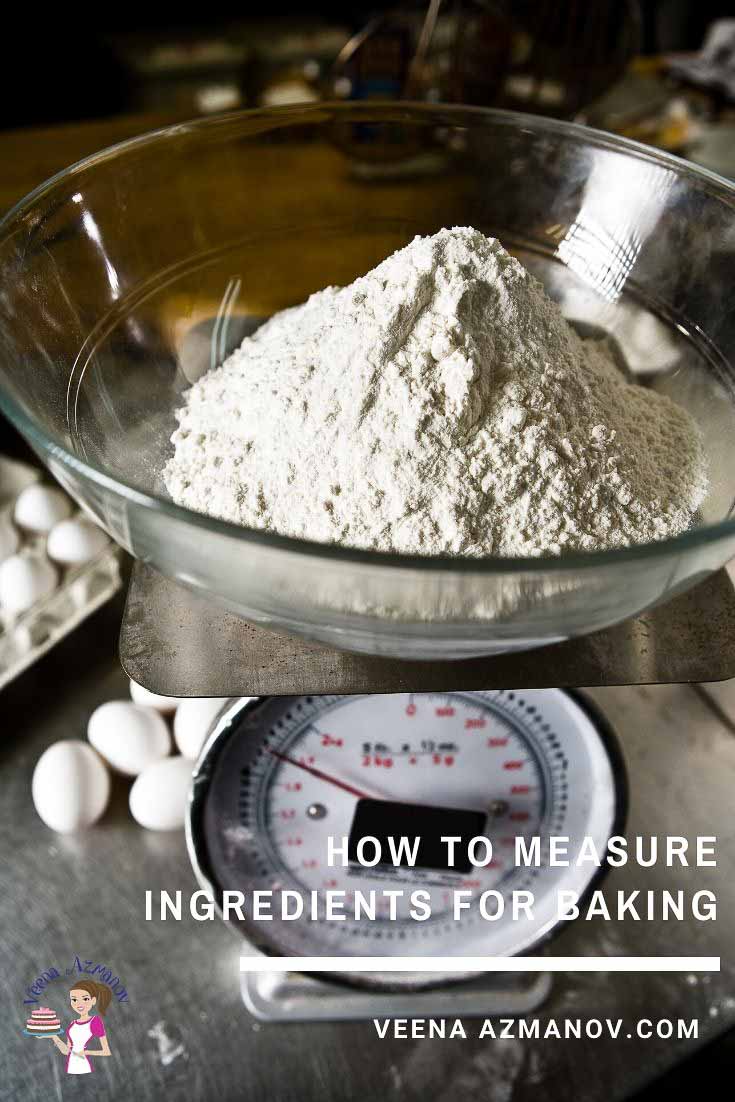 Flour on a weight scale.
