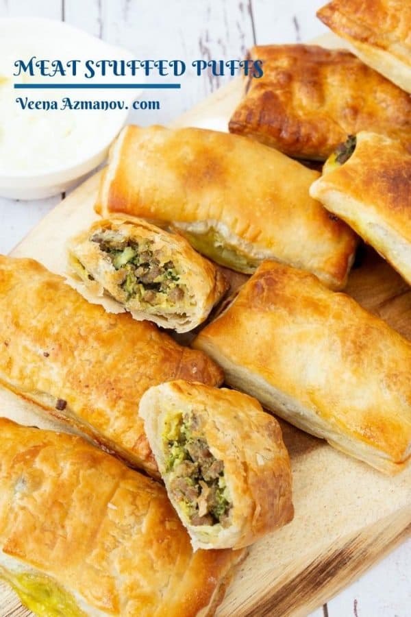 Pinterest friendly image to pin for puff pastry