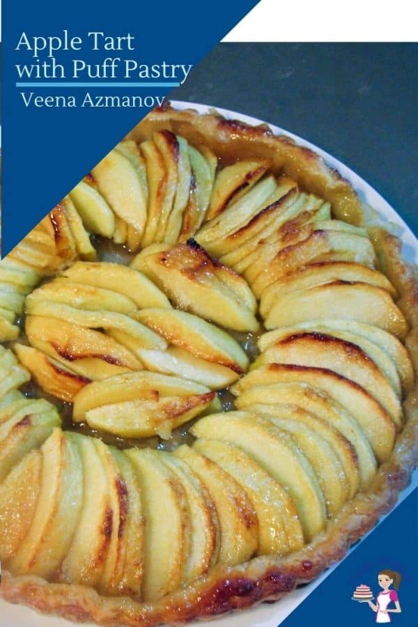 Apple tart made with Puff Pastry
