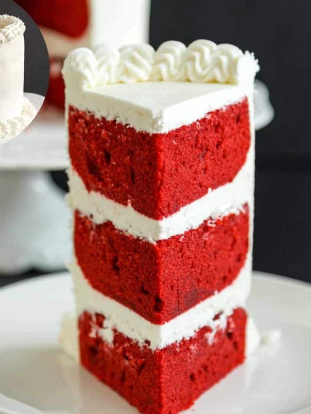 Moist Red Velvet Cake with Cream Cheese Frosting